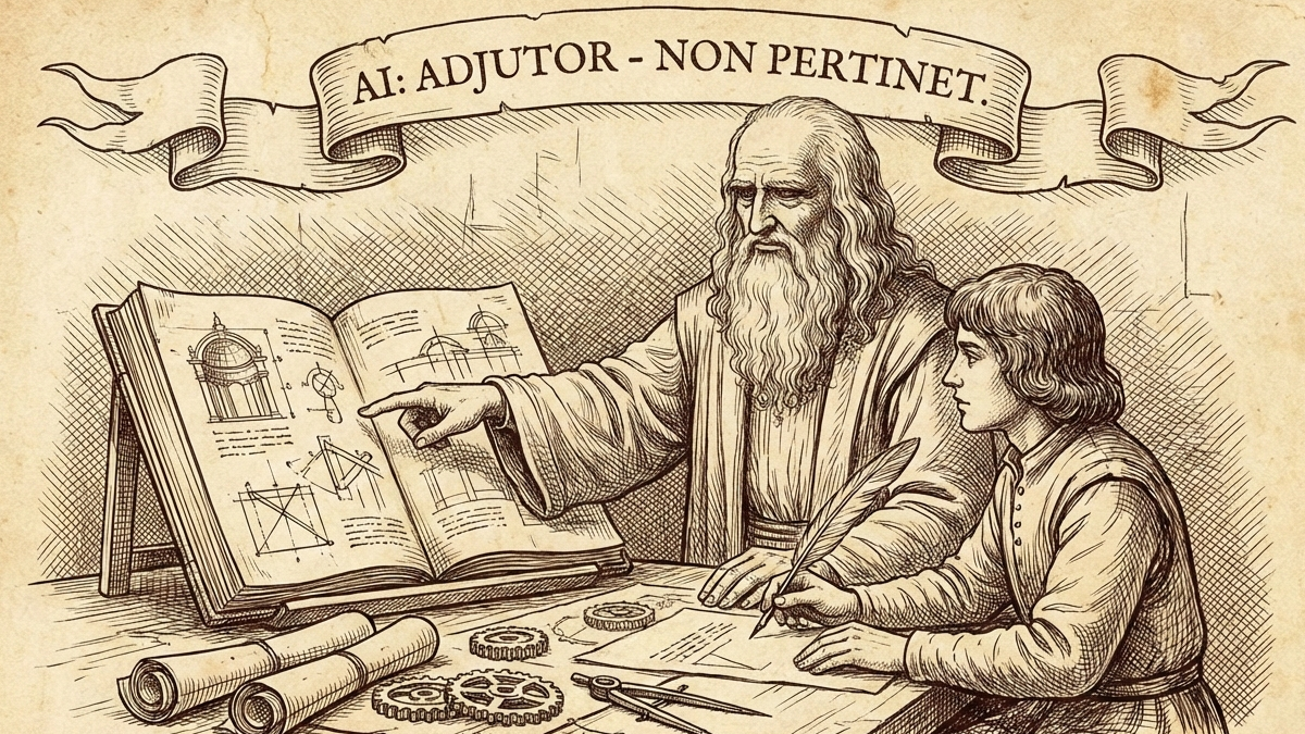 Visual of a rational AI chatbot representing calm, analytical guidance