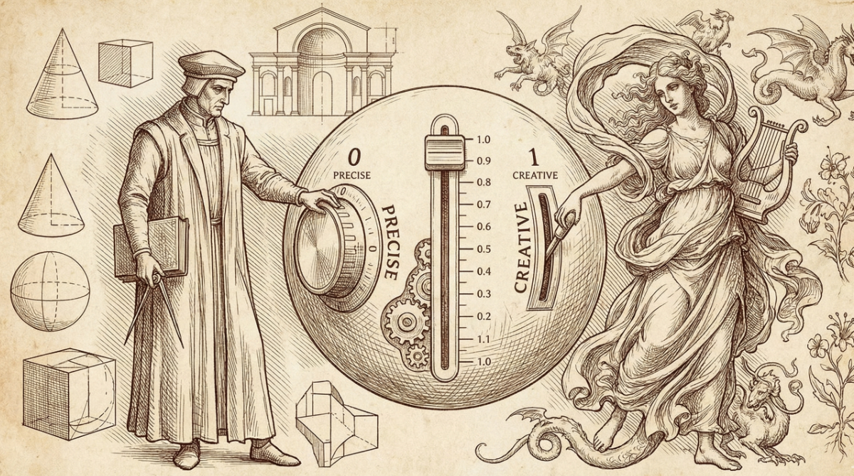 Temperature AI-Bot: Precise vs Creative